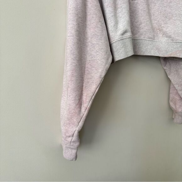 Aritzia-Tna Cropped Tie Dye 1/4 Zip Pullover (Size:Large) - Picture 7 of 12